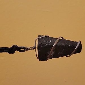 Black crystal necklace